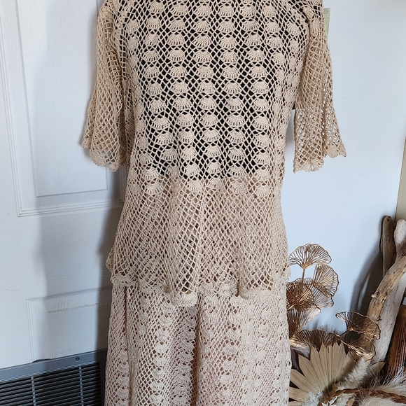 Vintage 50s 60s crochet two-piece set - Picture 3 of 7